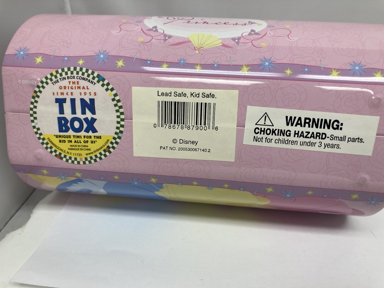 Disney Princess Beaded Pink Tin Tote Purse Case Snow White Cinderella Belle