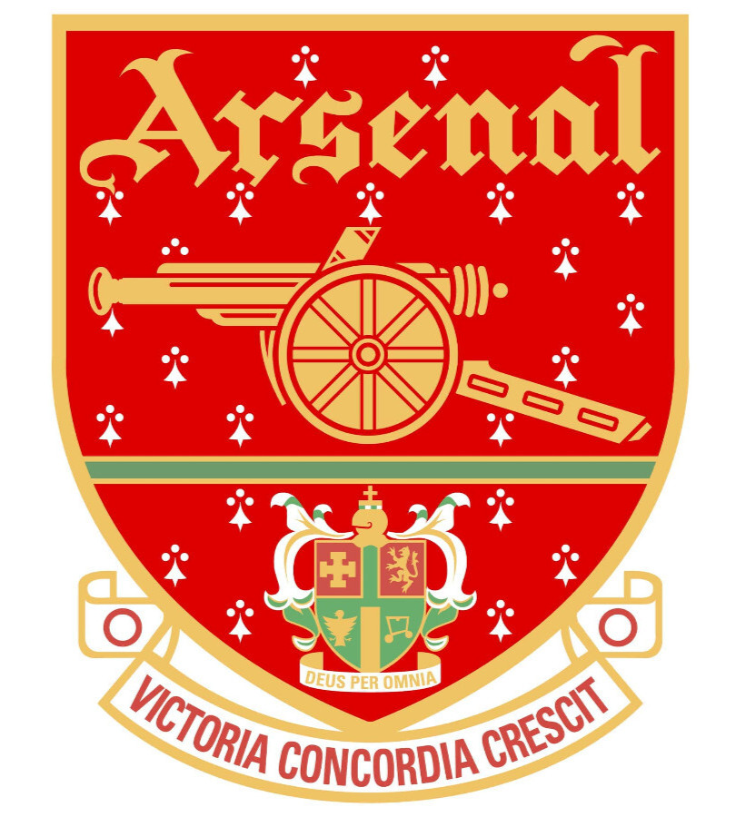 Arsenal F.C. Logo All Weather Vinyl Sticker/Decal Multiple Sizes