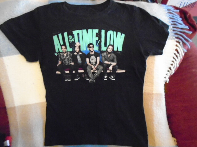 RARE OOP All Time Low SHIRT small POP PUNK rock Simple Creatures blink-182 !