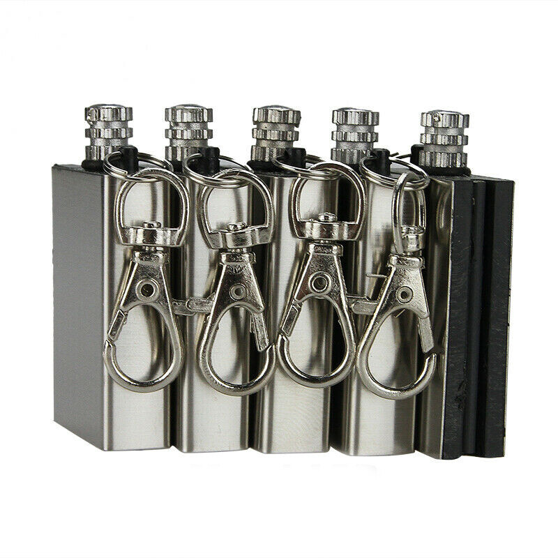 5 Waterproof Match Permanent Lighter Striker Fire Starter Emergency Survival Kit
