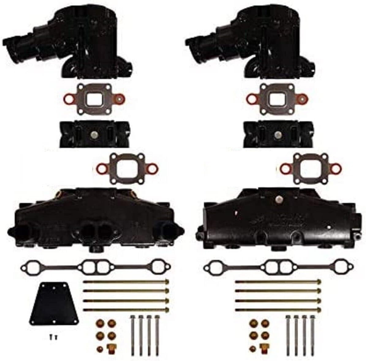 EXHAUST Manifold RISER elbow Dry Joint 5.0 5.7 5.0L 5.7L MERCRUISER 3" SPACERS