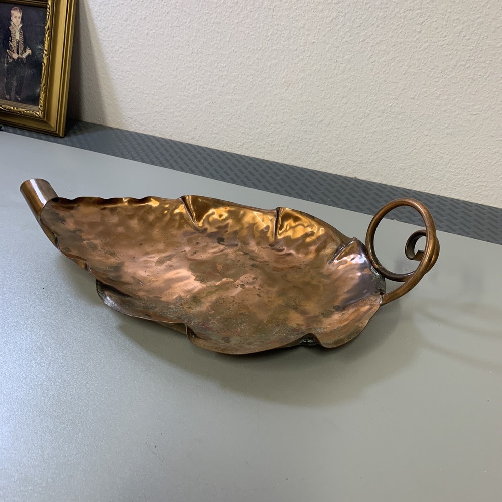 Gregorian Hammered Copper Serving Plate