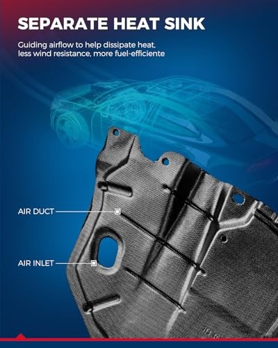 Engine Splash Shield Front Lower Under Cover Compatible with 2009 VW1228144
