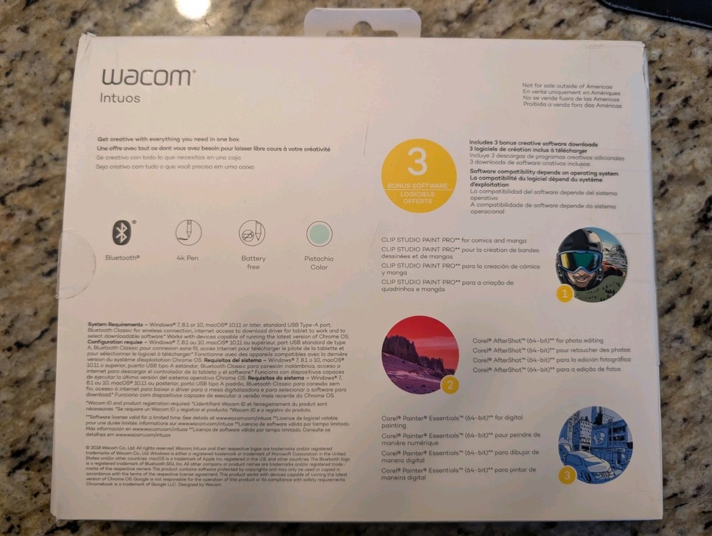 Wacom Intuos Creative Pen Tablet CTL-4100WL/E0-AB