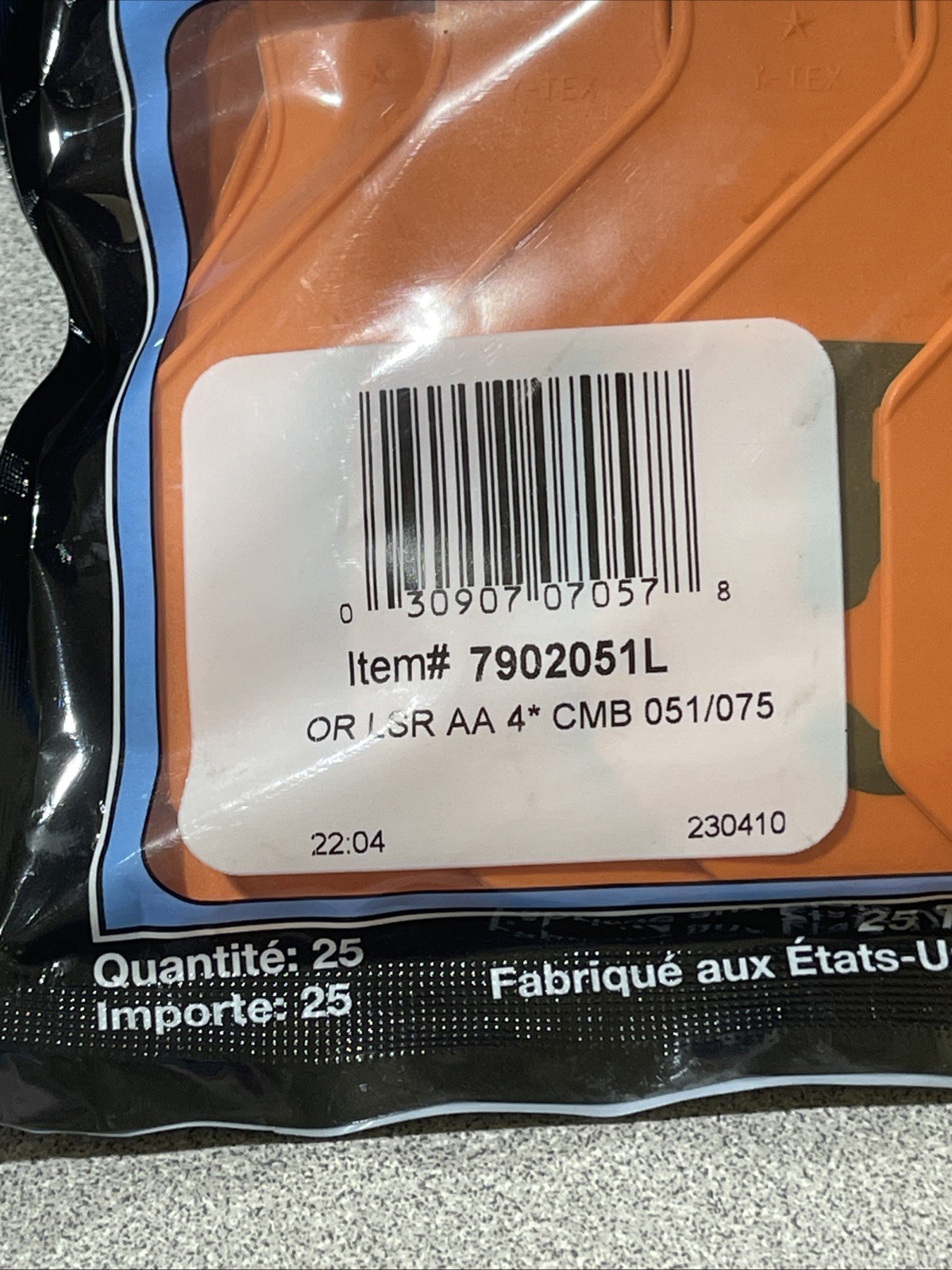 Y-Tex 4 Star Large Cattle Tags 25 Pack, 2 Piece Ear Tag System, Orange, 51-75