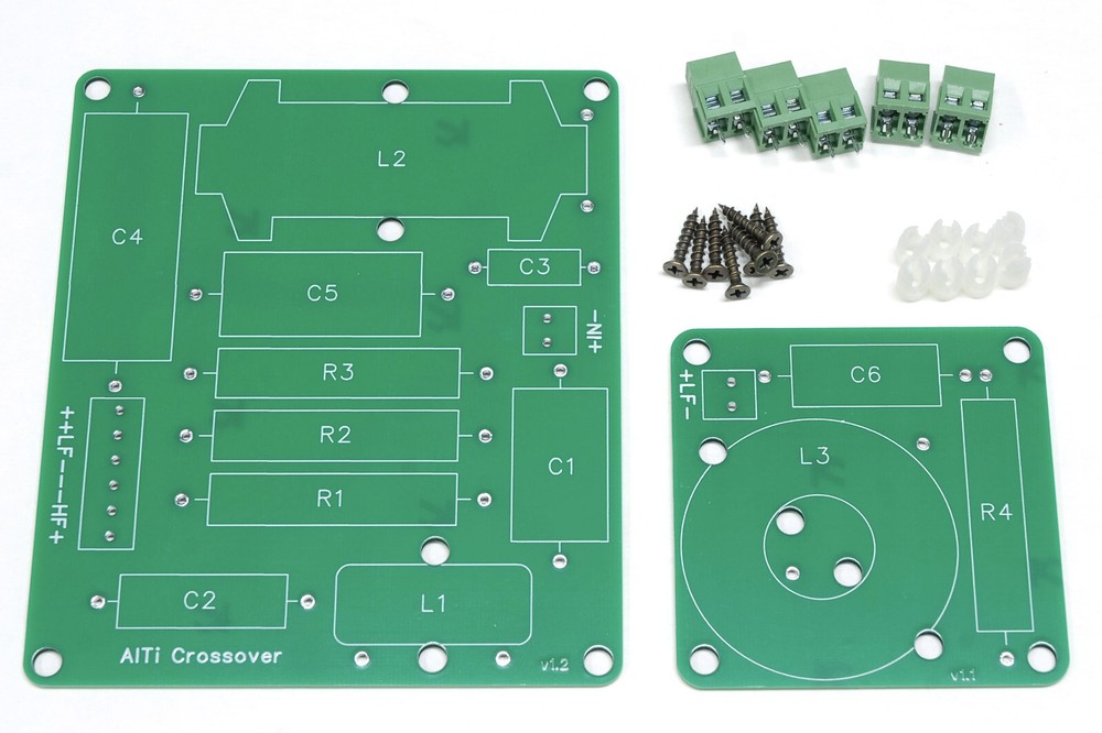 Single Crossover PCB set for the AlTi DIY speaker design - PCB Board Kit