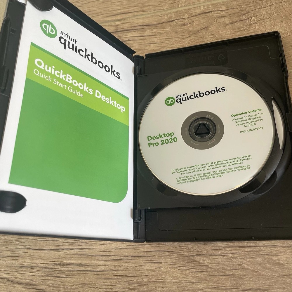 Quickbooks Desktop Pro 2020 Windows NO SUBSCIPTION AUTHENTIC Disc & Key