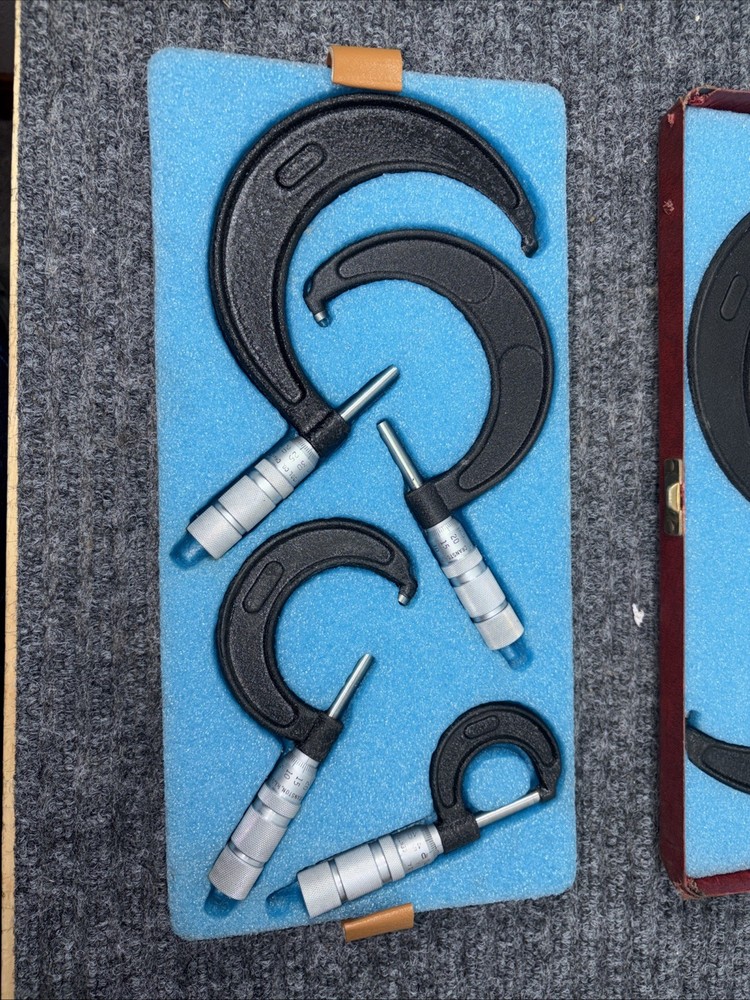 Central Tool Company Micrometer 11 Piece Set Red Case