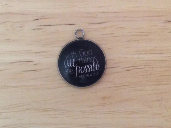 Bible Verse Charm Pendants for Making Jewelry