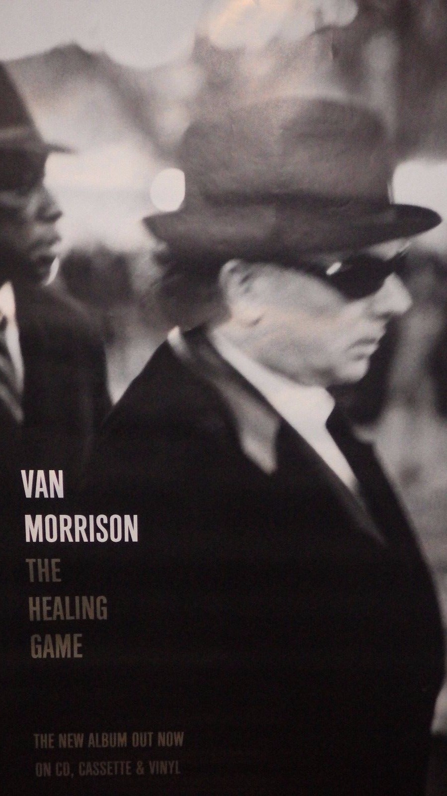 BUS SHELTER 40x60 POSTER~Van Morrison The Healing Game 1997 Original NOS Vintage