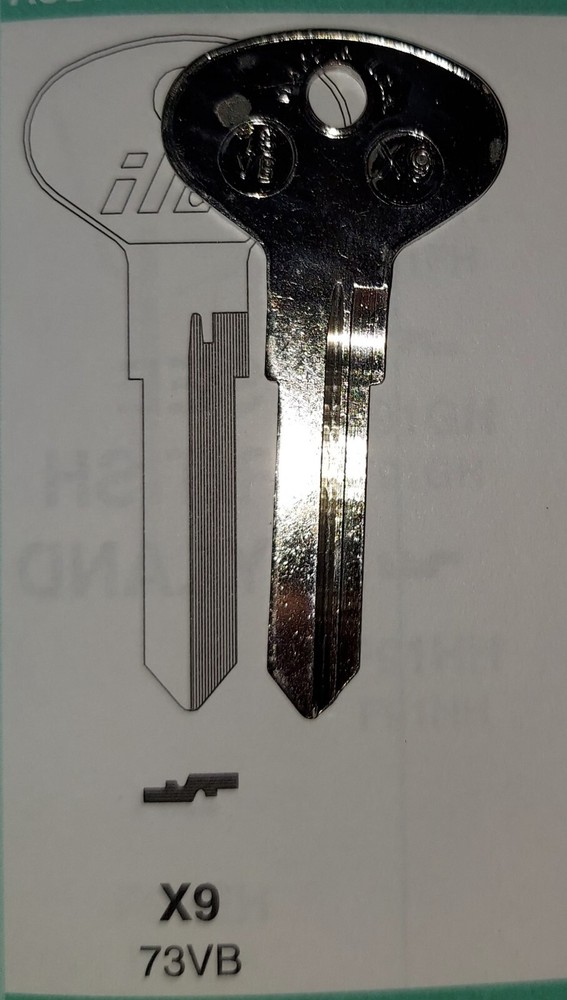 X9, 73VB, VW4, V30 VW26 Key Blank.