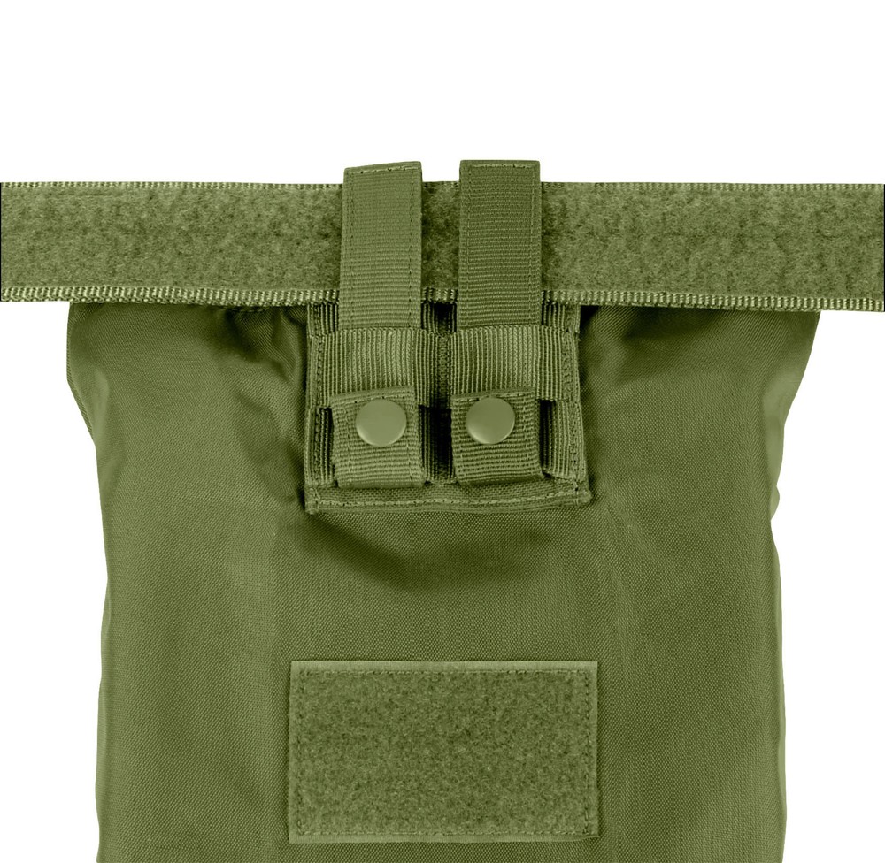 OD GREEN Modular MOLLE Hook Loop Magazine Micro Dump Bungee Retention Pouch