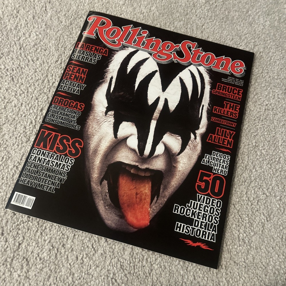 KISS ARGENTINA ROLLING STONE MAGAZINE MARCH 2009 GENE SIMMONS PAUL STANLEY