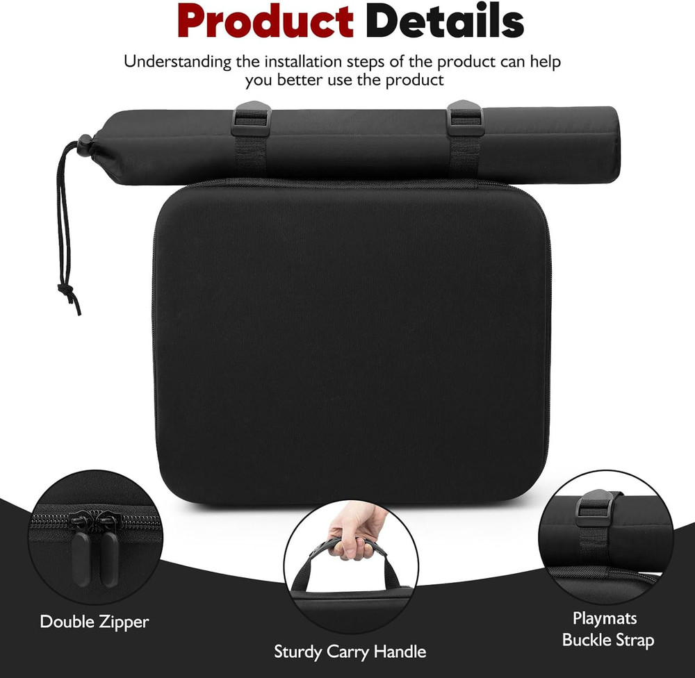 Trading Card Deck Boxes with Portable Organizer Case. Card Storage Box for Magic