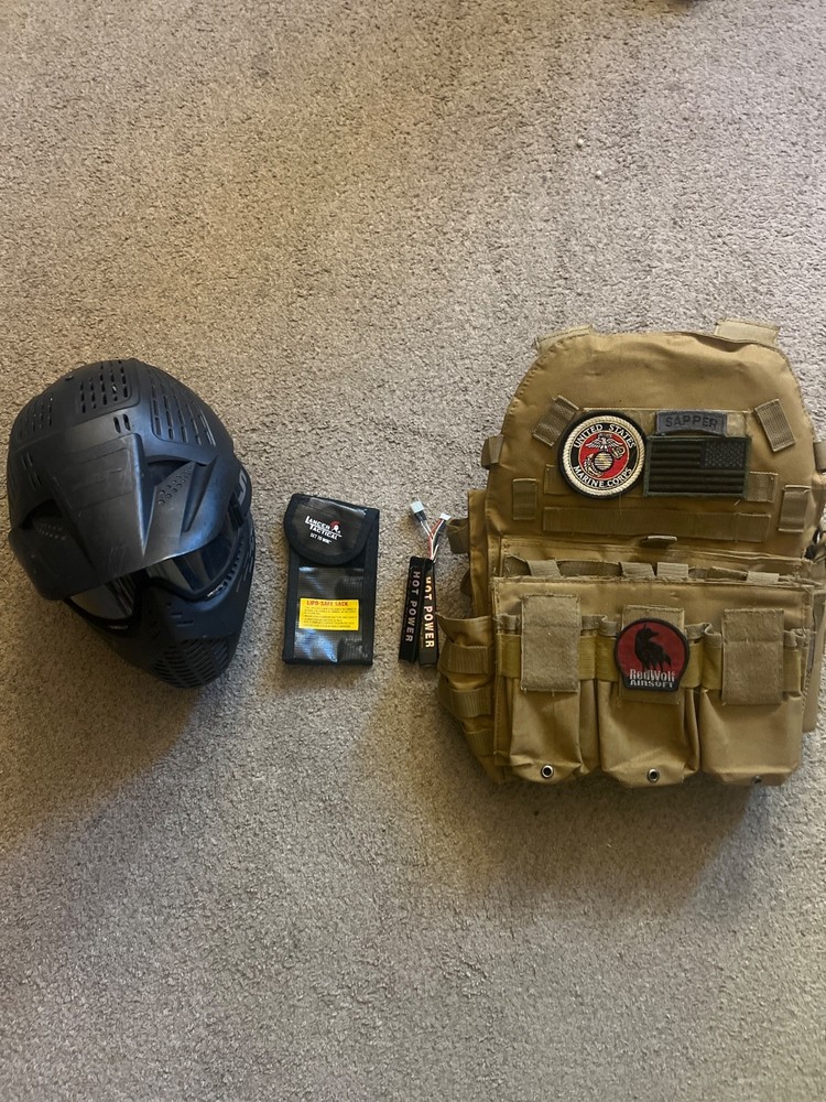 Combat Machine airsoft gun AEG bundle