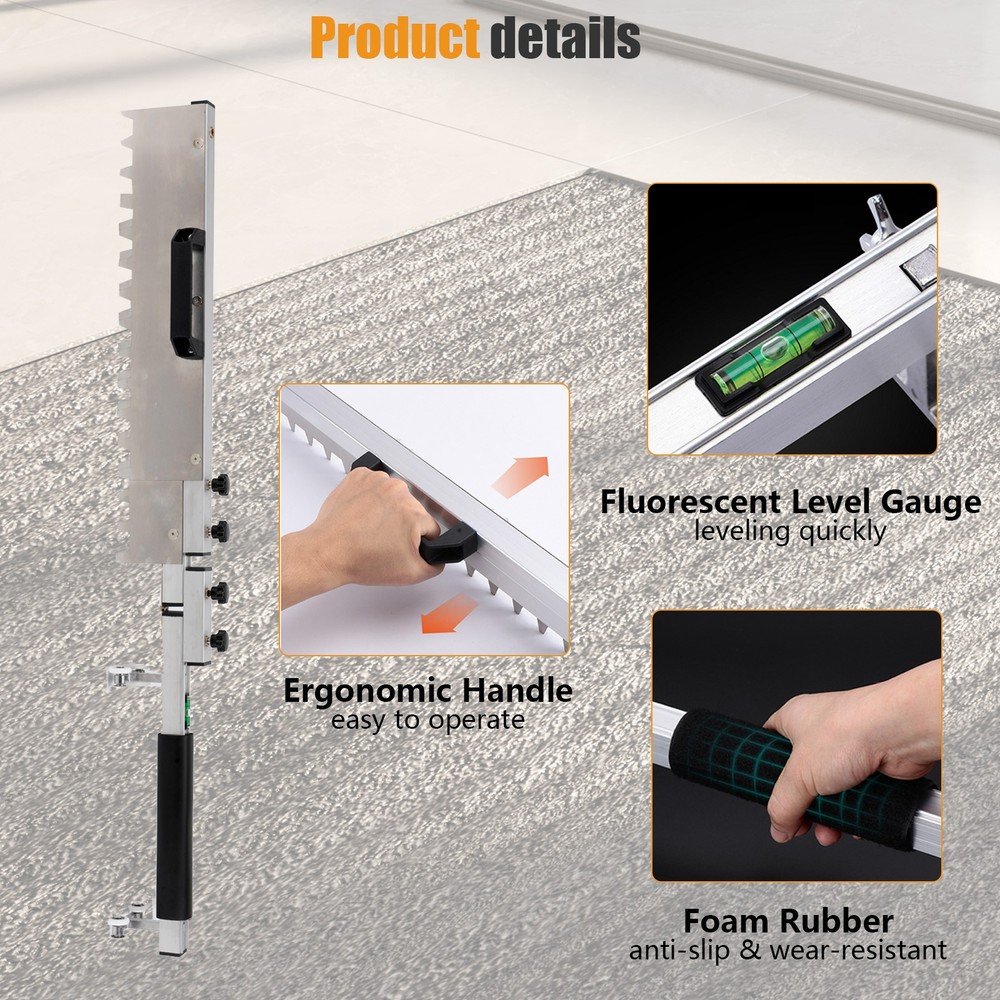 Tile Leveler Tool Tiling Paving Floor Tile Tool Flat Sand Screed Trowel