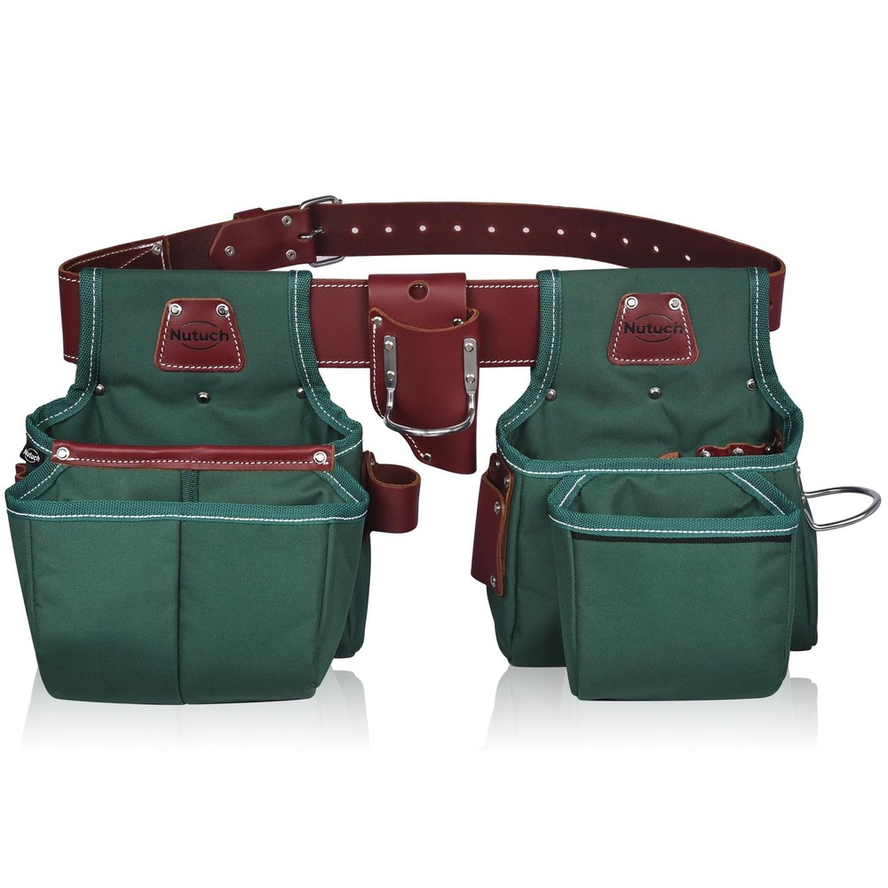 NUTUCH Nylon and Leather Tool Belt | Nylon Tool Pouch | Carpenter | Construct...