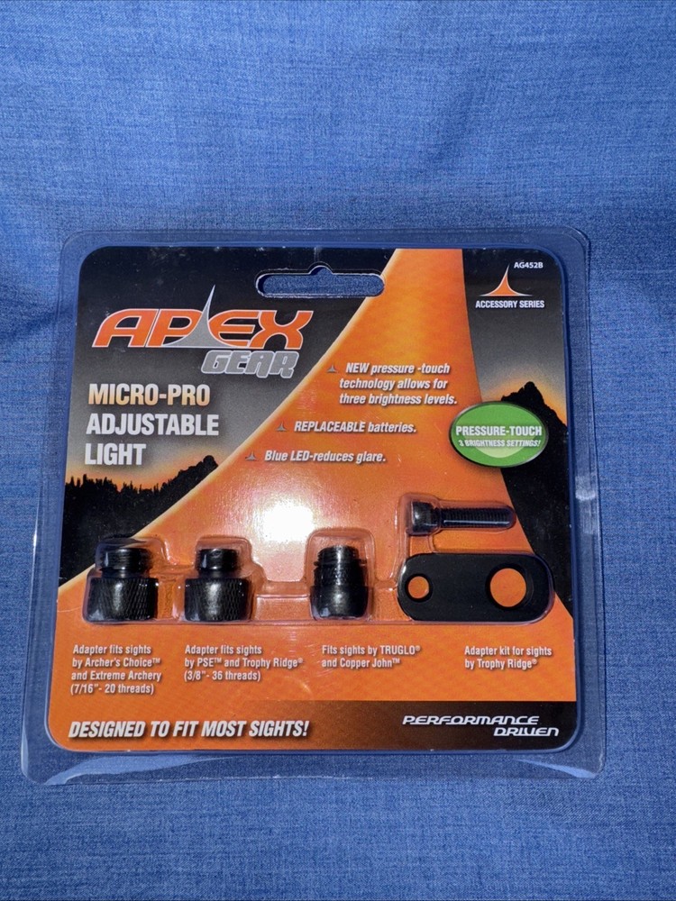 Apex Gear Micro Pro Adjustable Light Sight Archery Bow