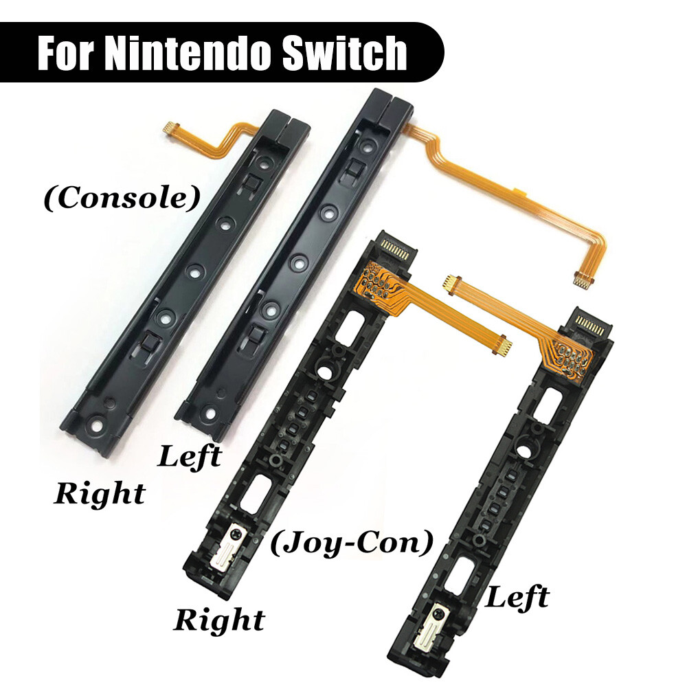 For Nintendo Switch OLED Left & Right Slider Rail Replacement with Flex Cable