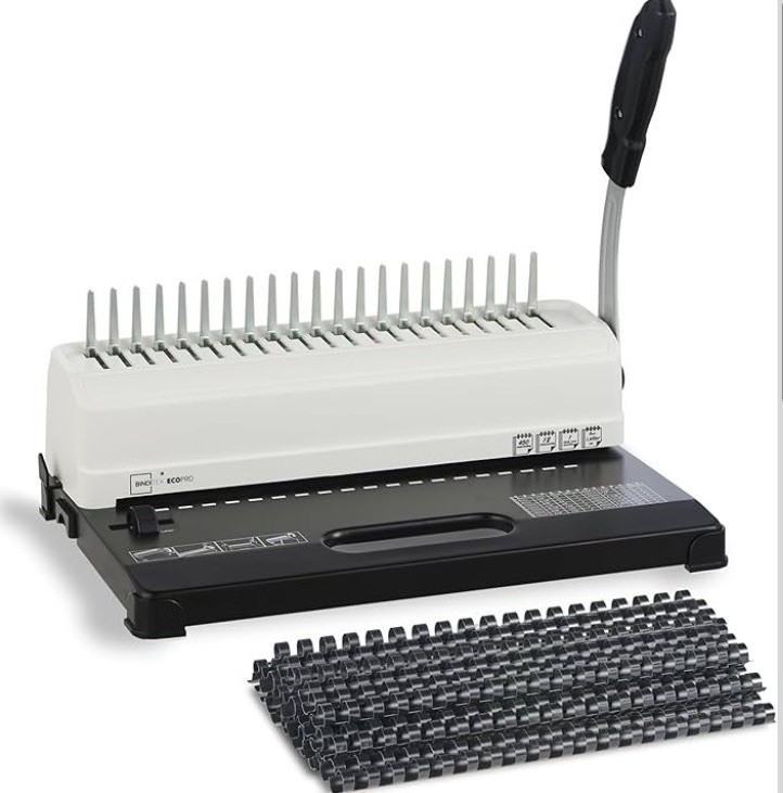 NEW Amazon Binding Machine 350 Sheets Comb Binder Adjustable + 700 Combs Bundle