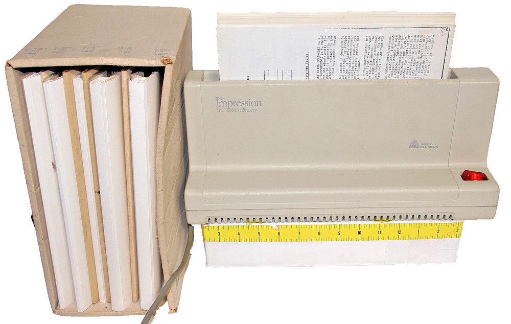 Avery Dennison 1st Impression The Desktop Bindery Thermal Book Binder