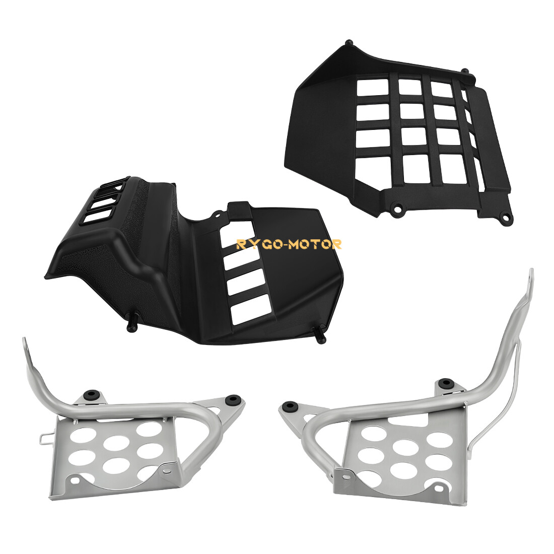 Heel Guards Footrest For 1990-2006 Yamaha Banshee 350 YFZ350 LH and RH Nerf Bars