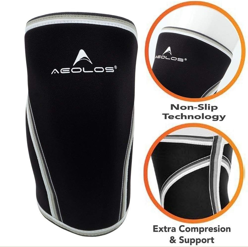 Medium Compression Knee Sleeves - Durable Non-Slip Support for Sports Activities