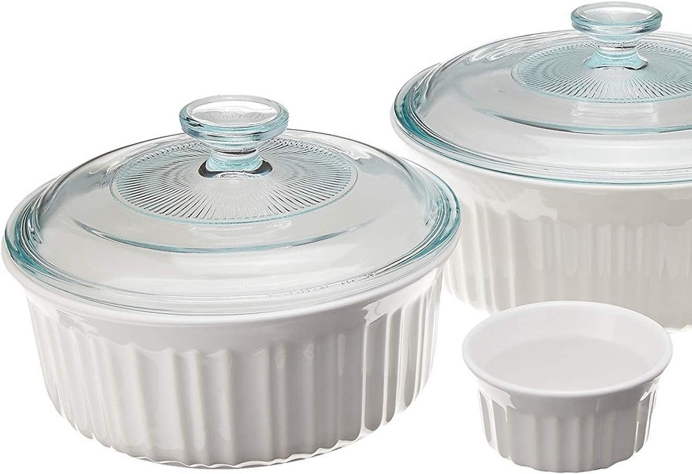 Elegant French White 10-Pc Bakeware Ensemble