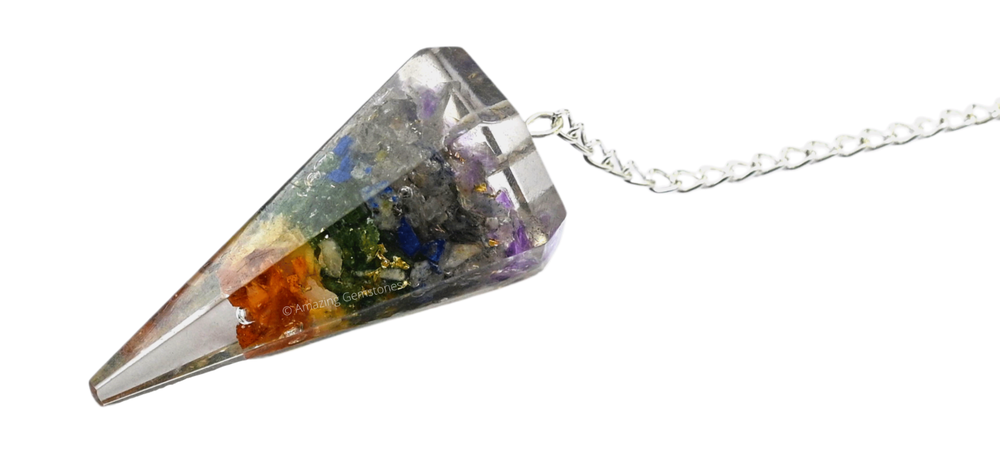 7 Chakra Orgone Pendulum