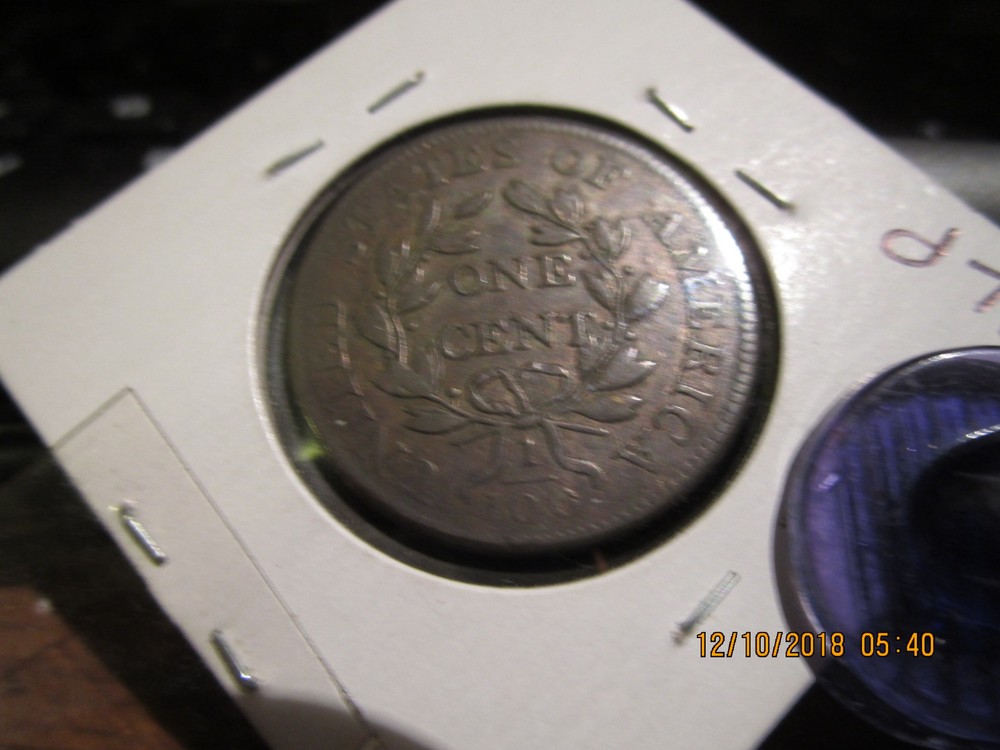 1803 Draped Bust Large Cent AU Small Date/Large Fraction