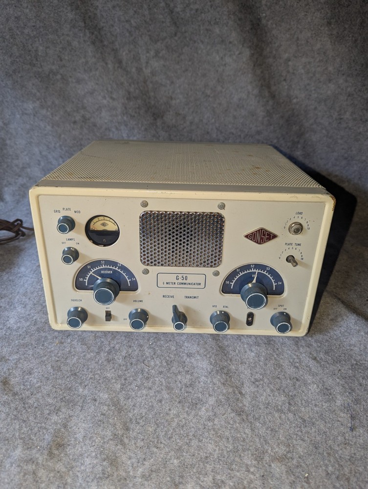 Vintage RARE Ham Radio GONSET G-50 6 Meter Communicator Tube Crystal
