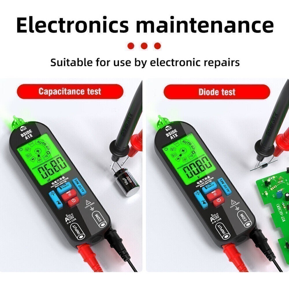 Smart Digital Multimeter Tester Rechargeable Electrical Voltmeter AC DC Bylkktcd