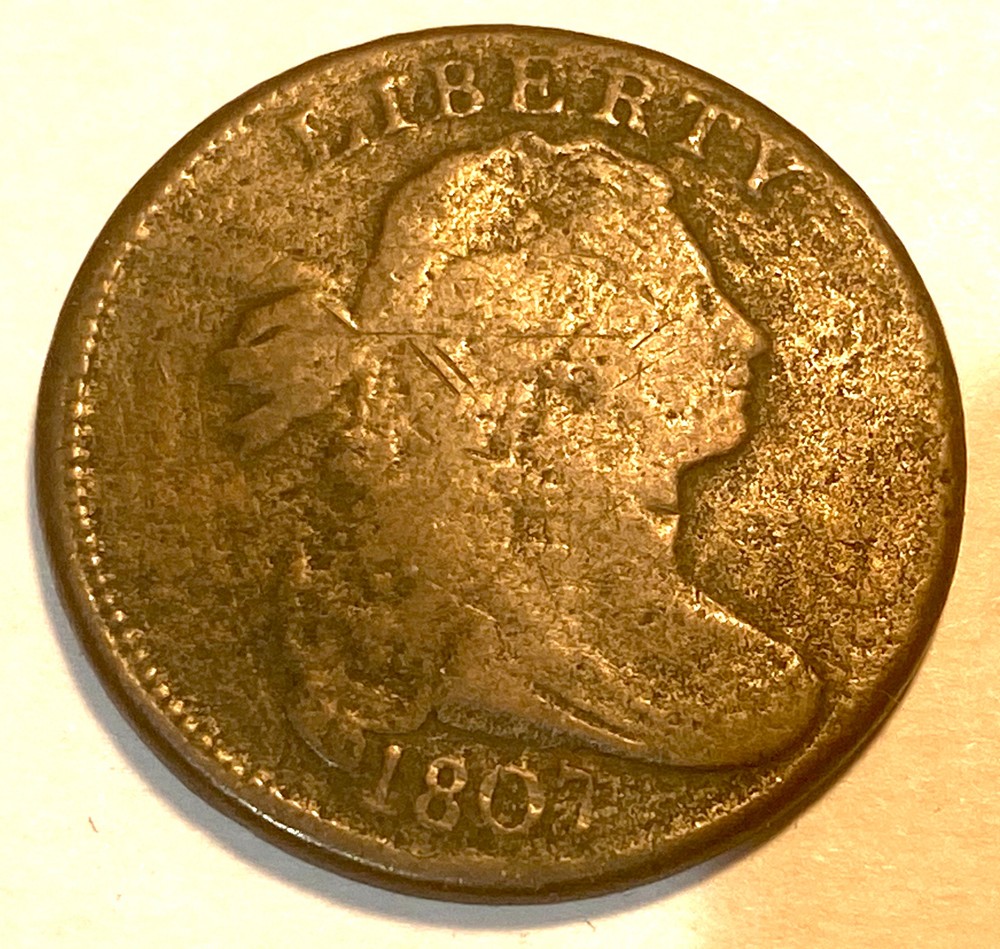1807 Large Cent  Comet VG+