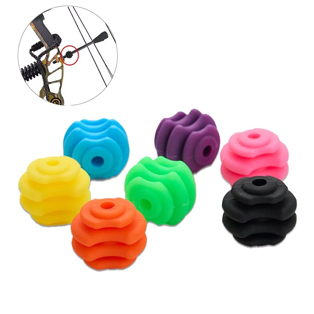 Compound Bow Stabilizer Ball String Stop Silencer Rubber Suppressor Archery Hunt
