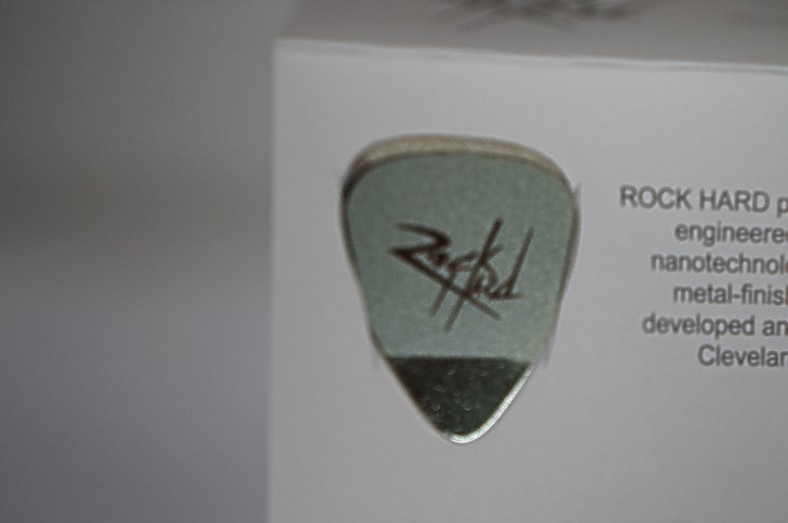 Rock Hard Coated Stainless Steel Guitar Pick Germanium Straight Grip