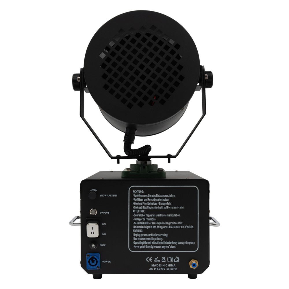 For Stage Dj Snowflake Effect Machine Shaking Head Snow Spray Machine 2000W