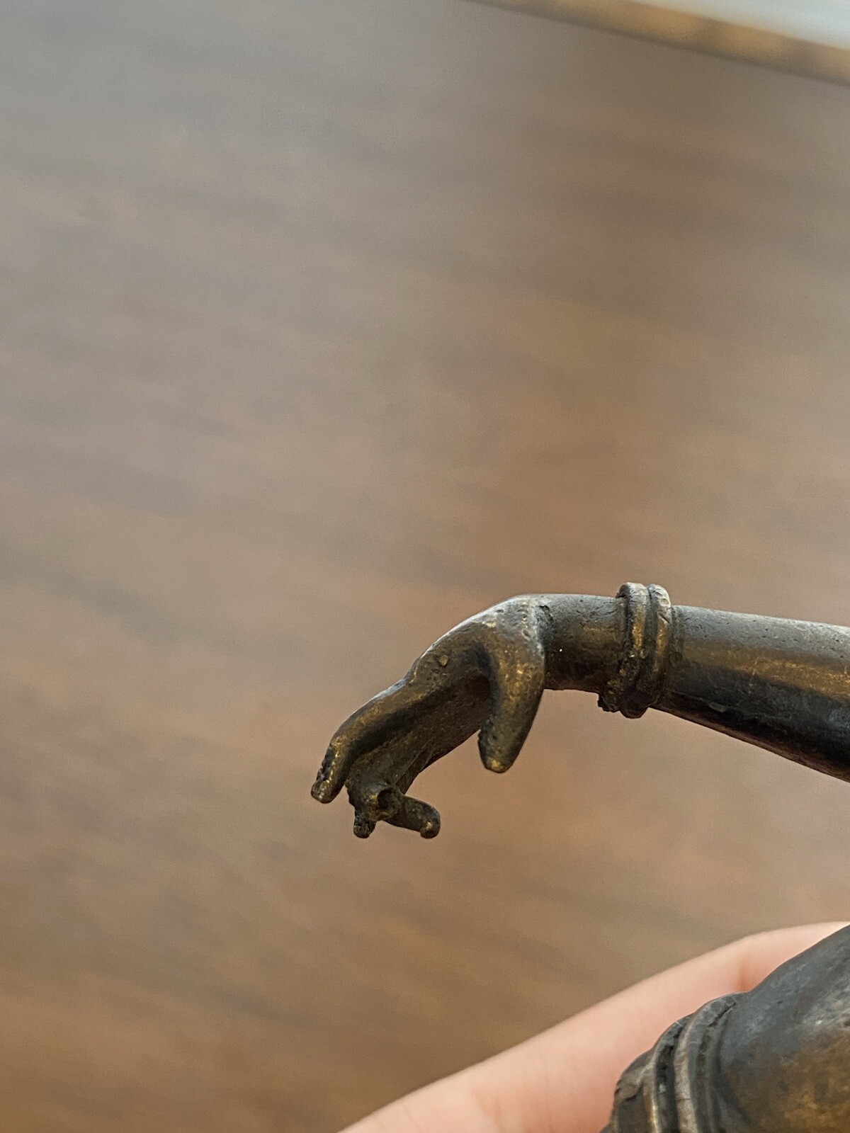 ANTIQUE Buddhist Deity Avalokiteshvara Bodhisattva Cast Bronze Sculpture 8.5"H