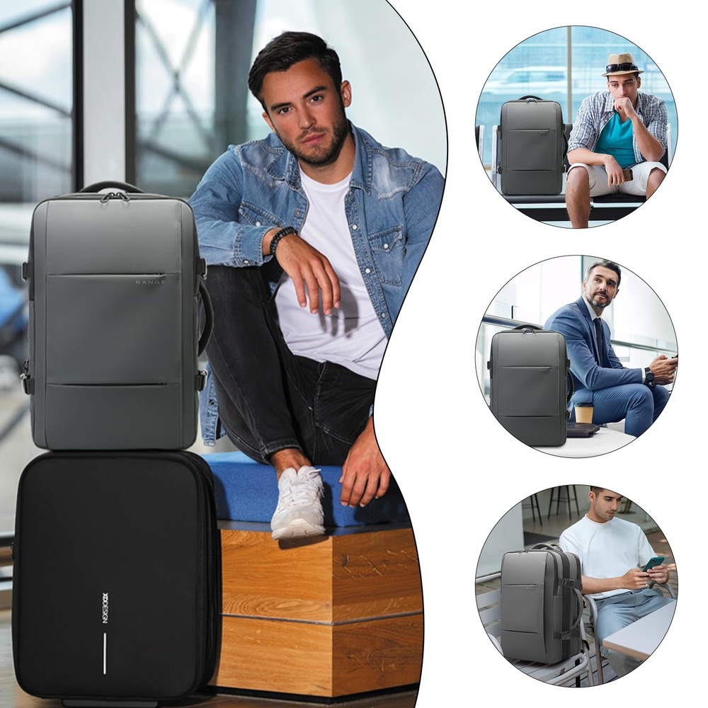 Backpack with Anti-Theft Vacuum Compression Travel Backpack,Expandable Backpa...