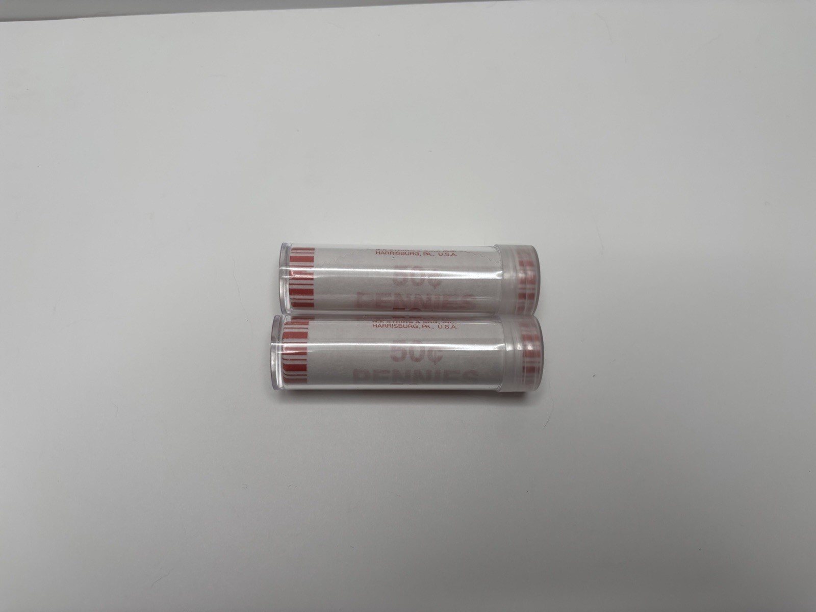 lot of 2 rolls 2017-P Lincoln Shield Cent Penny 50 Coin roll Uncirculated OBW