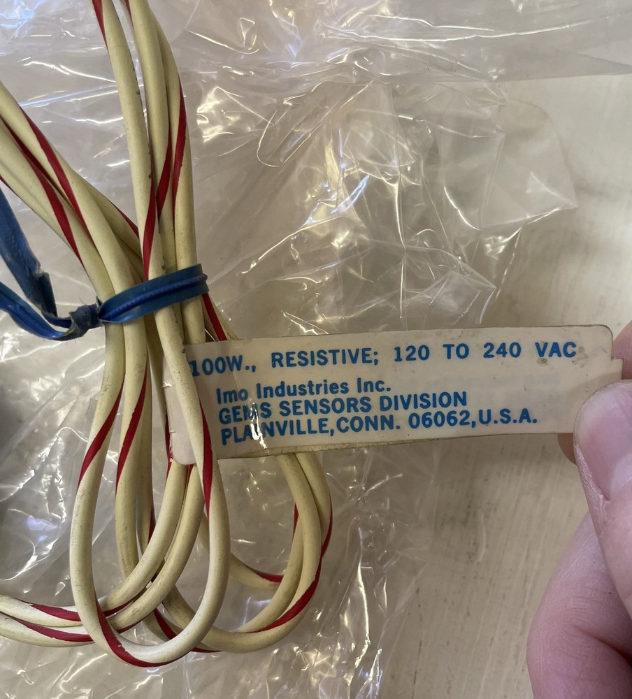 IMO Gems Sensor 100 Watt Resistive 120-240VAC Float Switch Level Sensor