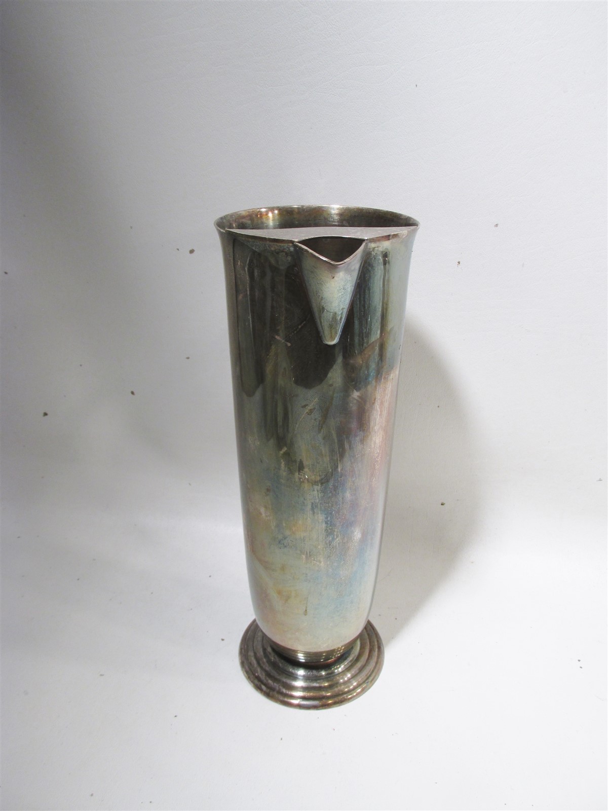 Vtg Art Deco International Silver Plate Tropical Martini Cocktail Mixer Pitcher