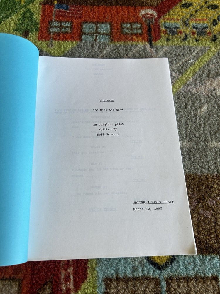 The Maze Original Pilot Episode First Draft Fox 1995 Original Script