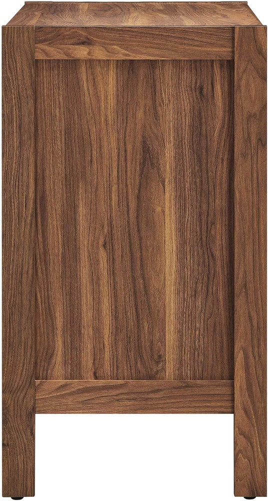 Capri 33" Walnut Sideboard - Mid-Century Modern Storage Cabinet