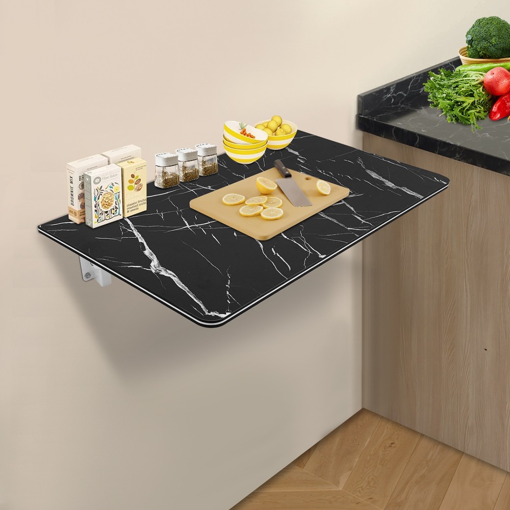 Black Folding Wall Desk, Wall-mounted Folding Table, Wall Mounted Folding Table
