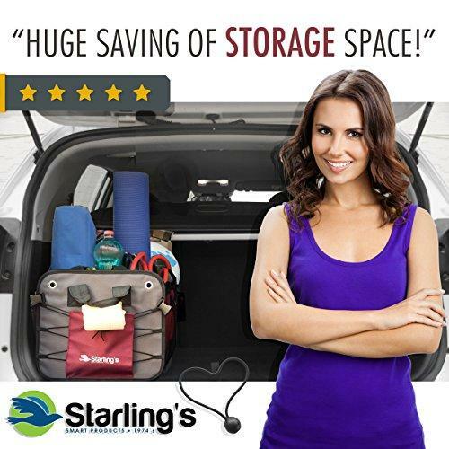 Starling's Car Trunk Organizer - Durable Storage SUV Cargo Organizer Adjustable,