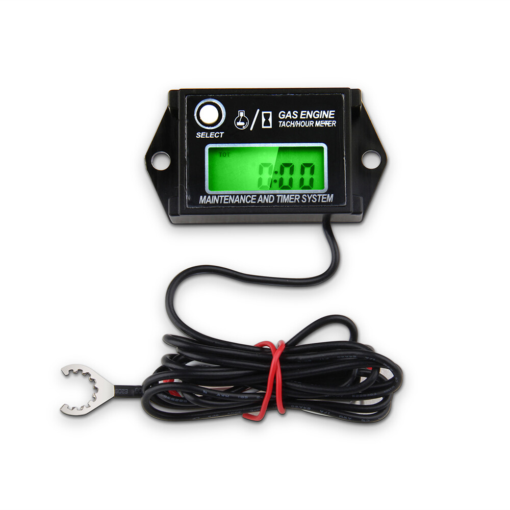 New Tiny Tach Digital Mini Hour Meter Tachometer Job Timer Adjustable Resettable