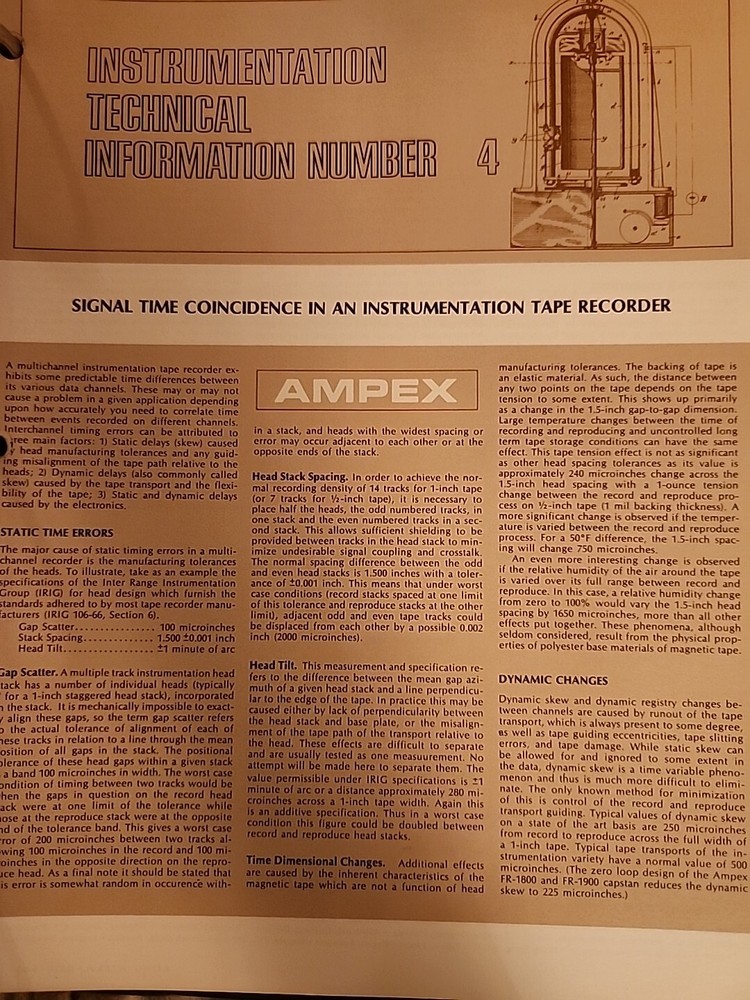 Magnetic Recording Theory For Instrumentation