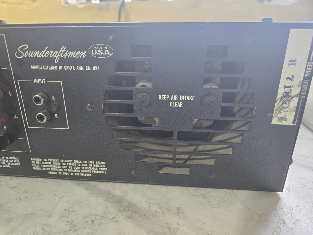 Soundcraftsmen Pro Power Four Amplifier Power Tested