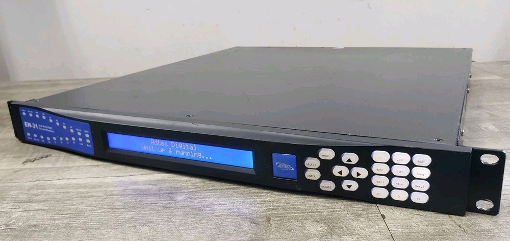 Powers Up* ADTEC EN-31 / MP2 Dual MultiCODEC Encoder/Modulator v2.01.11 UNTESTED