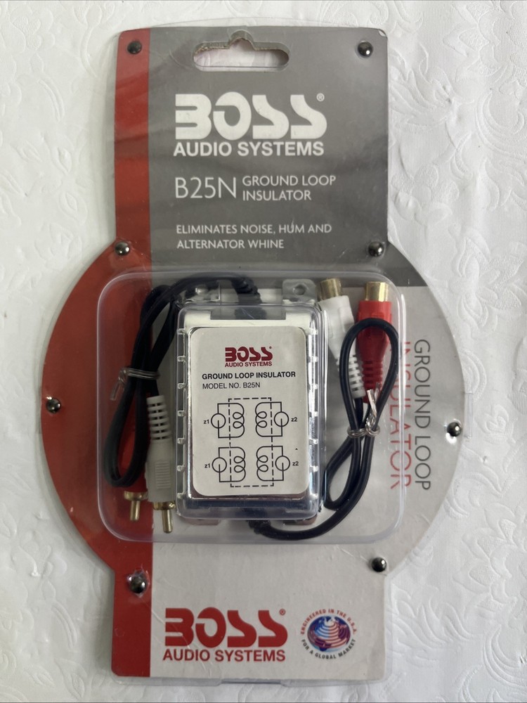 Boss Audio Systems Ground Loop Isolator B25N Noise Filter For Car Audio Sealed